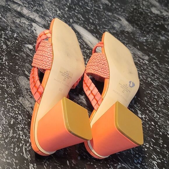 BRAND NEW MARC FISHER  WITH INTERWOVEN STRAPS SQUARE OPEN TOE SANDAL - Picture 13 of 16